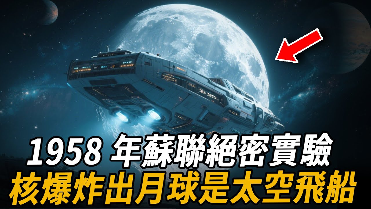 顛覆認知！月球根本不是天然星球？而是太空船！ 2 千兆噸神秘金屬成謎，蘇聯 1958 年核爆月球實驗，驚現詭異象！| 腦補大轟炸