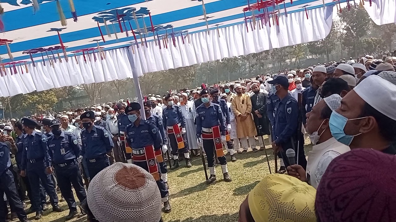 preparation before  janaza of HT IMAM at Sirajgonj, ullapara
