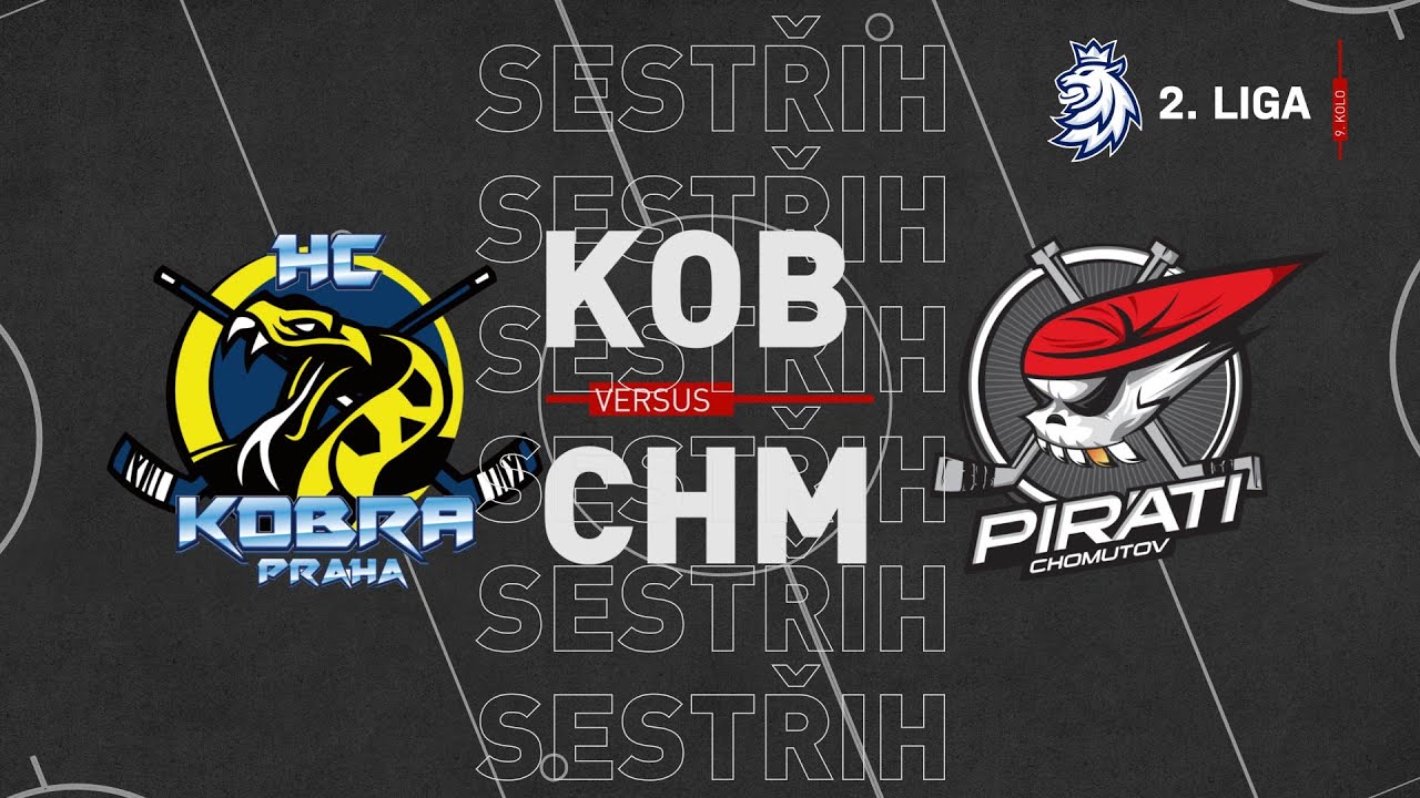 SESTŘIH 9.kolo 2. ligy: HC Kobra Praha - Piráti Chomutov 6:4