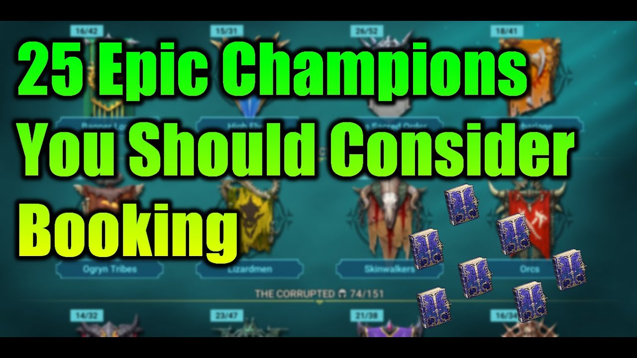 Who To Book?! 25 Epic Champions You Should Consider Booking