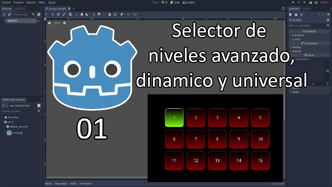 Sistema De Selecci&oacute;n De Niveles || Advanced Level System || Godot Engine