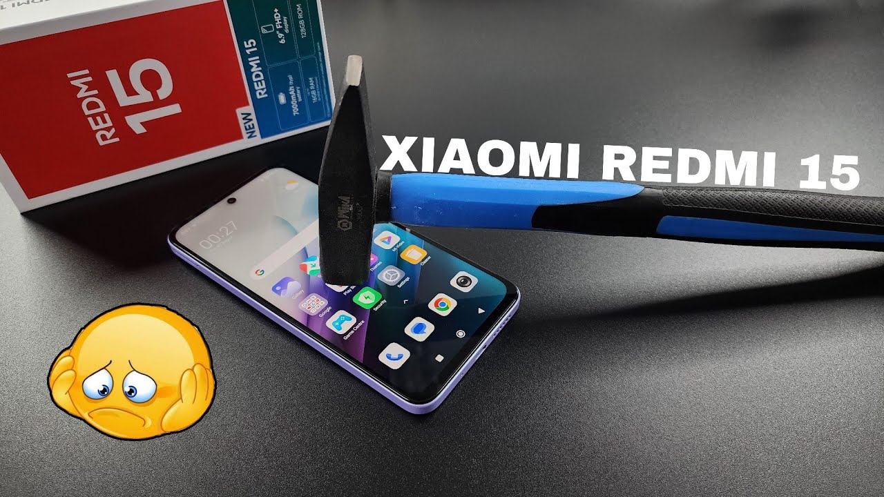 XIAOMI Redmi 15 Screen Scratch Test 🔨| Redmi 15 Durability Test 🔨🛠️