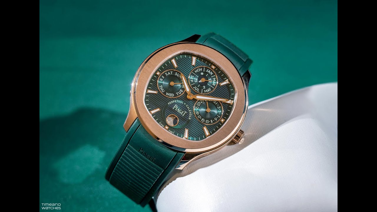 Piaget Polo Perpetual Calendar Ultra-Thin Rose Gold Green Dial