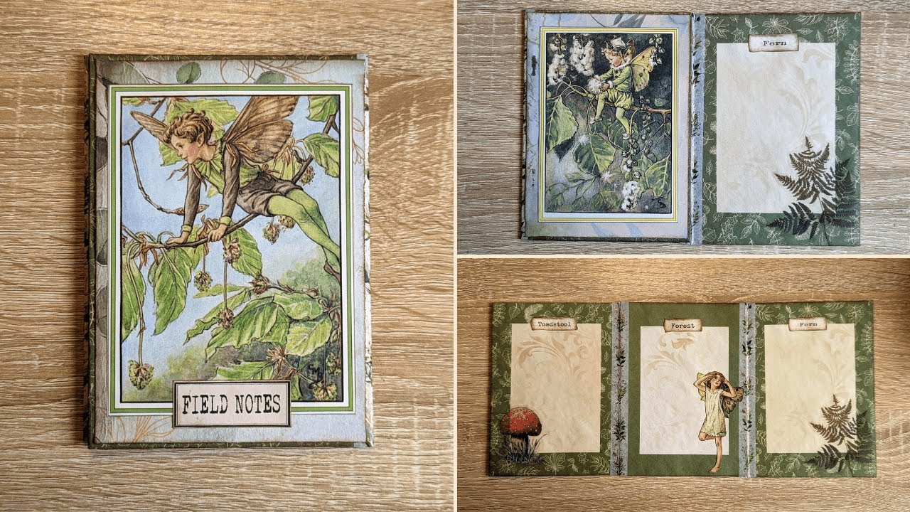 Woodland Fairy Trifold ~ MAY You Be Inspired By @SparklesCreationsArt ~ Fairy Junk Journal