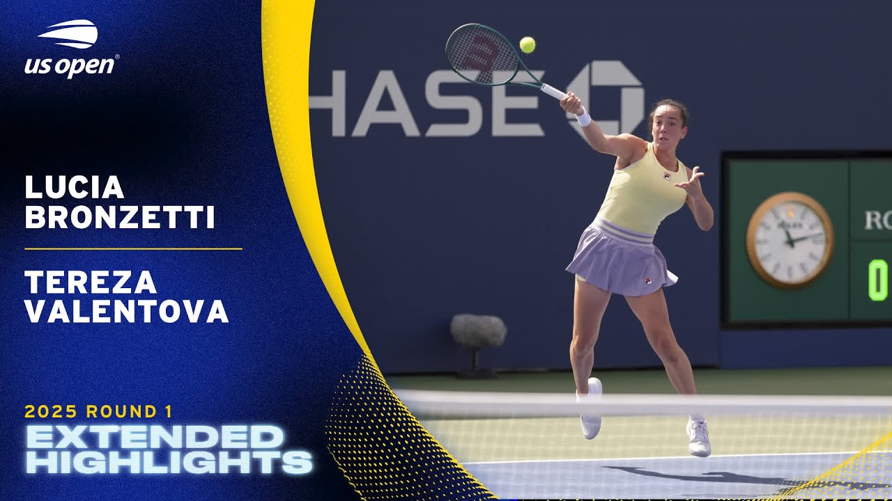 Lucia Bronzetti vs. Tereza Valentova Extended Highlights | 2025 US Open Round 1