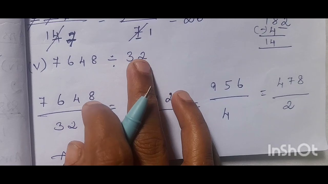 SHORT DIVISION FOR BEGINNERS  / USING BY 2 TABLES