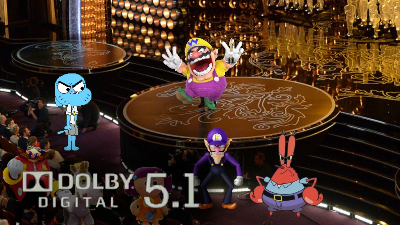 Wario Dies By an Angry Crowd for stealing academy award trophy from the oscars.ac3