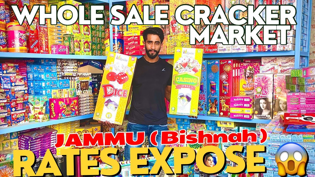 Crackers wholesale market in bishnah jammu | * RATES EXPOSE * 😱 / cheapest crackers in jammu 🤯