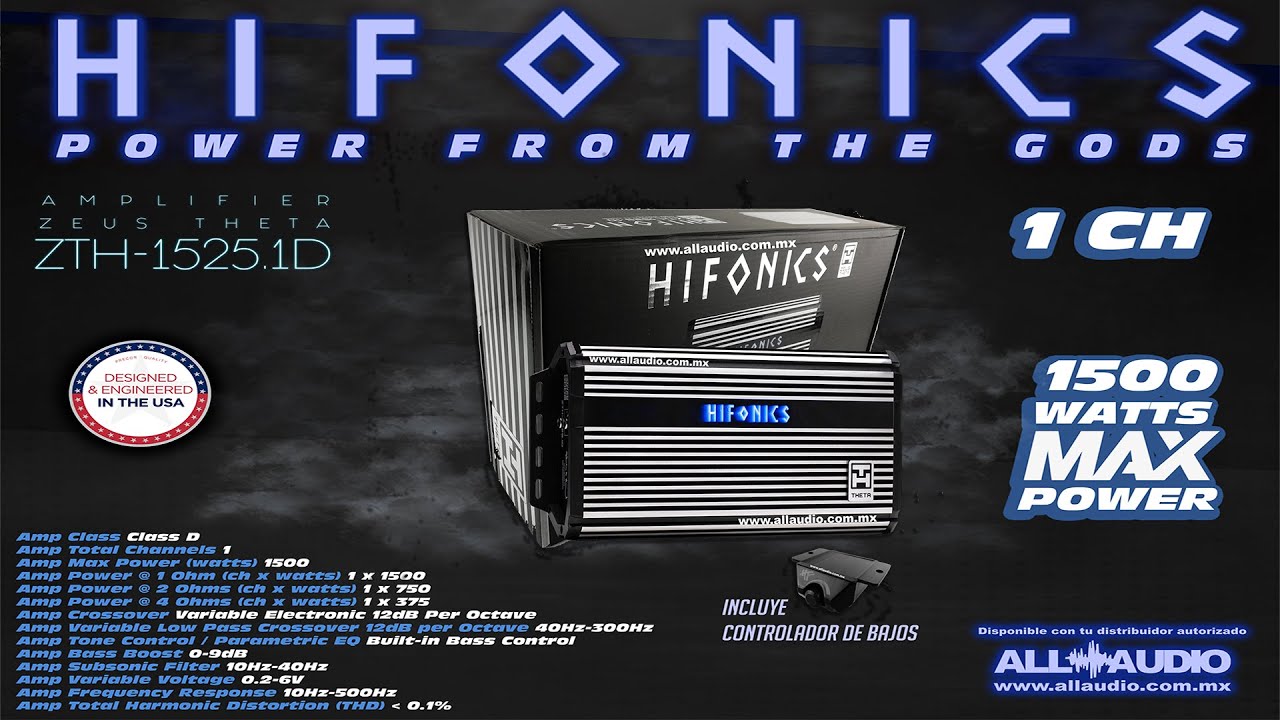 UnBoxing -  Hifonics ZTH-1525.1D