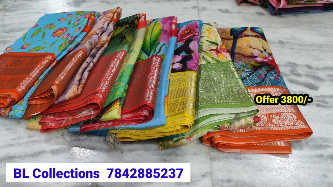 Mangalagiri digital print sarees Offer price | Digital print sarees | Sravanamasam offer
