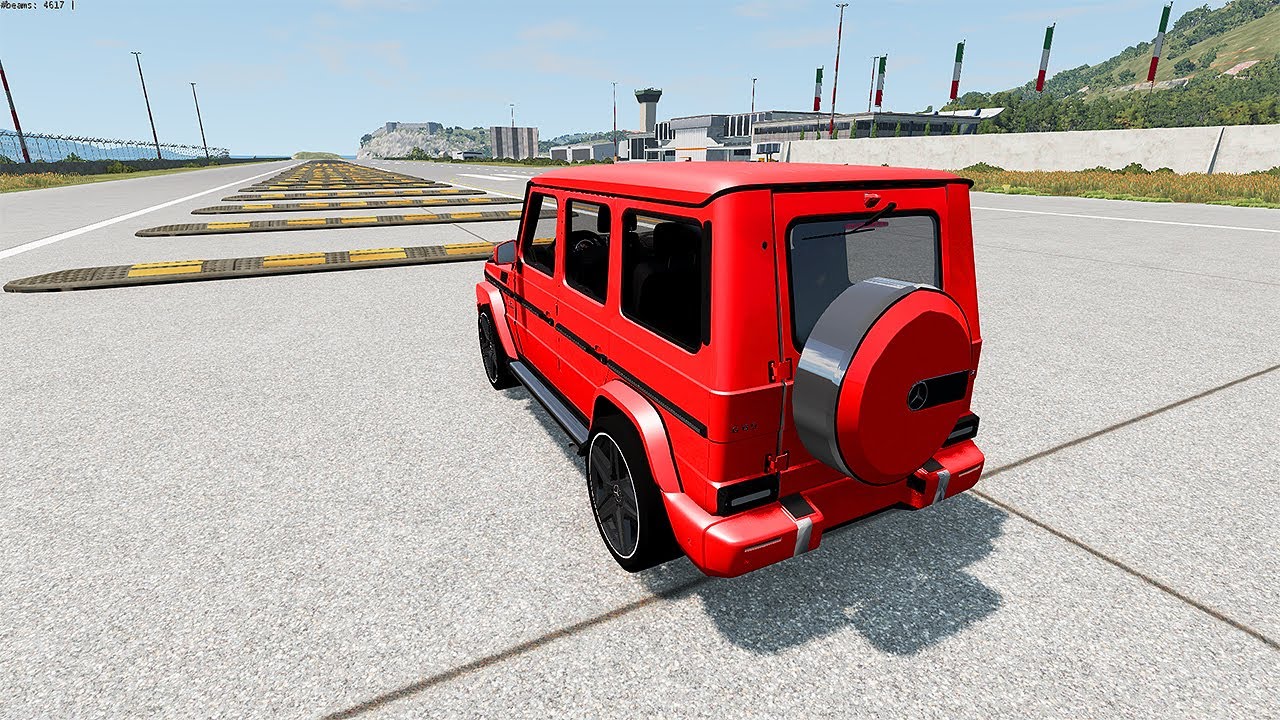 Cars vs 100 Speed Bumps - BeamNG.Drive