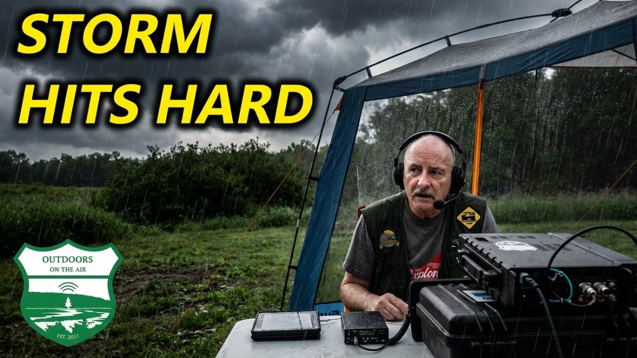 Field Day 2023 - My QRP Station vs Terrible Weather