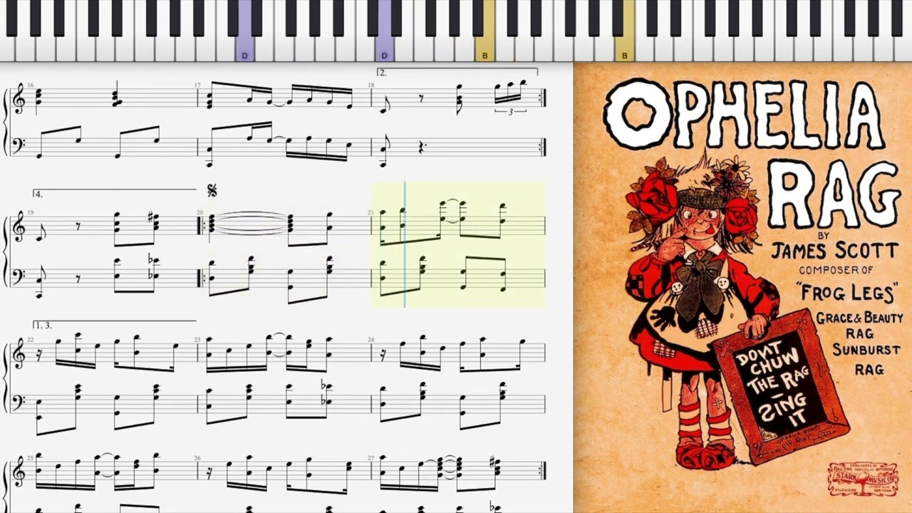 Ophelia Rag by James Scott (1910, Ragtime piano)