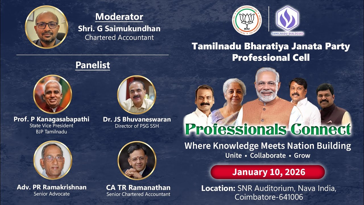 TNBJP Professionals Connect | Coimbatore | Panel Discussion