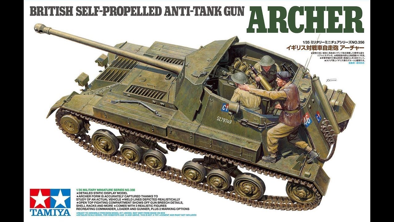 Building the NEW Tamiya 1/35 British Archer self propelled anti tank gun