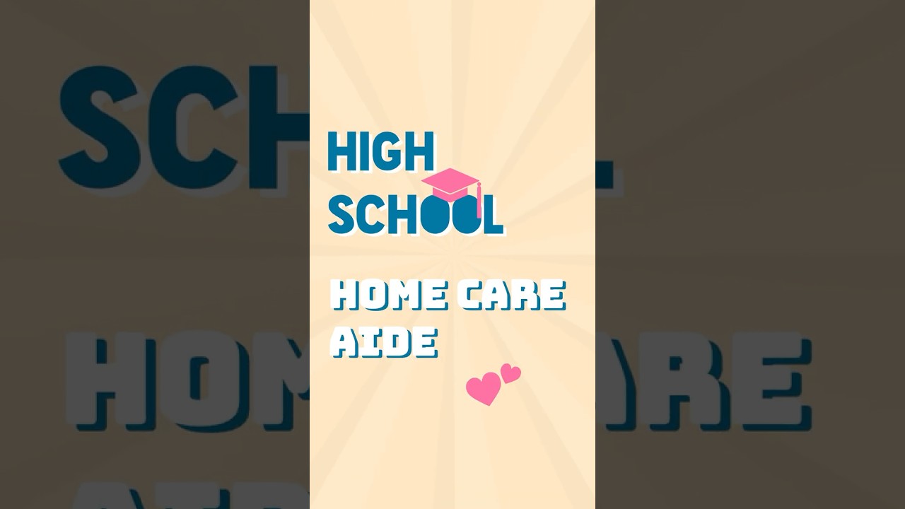 Is Home Care Aide training the right fit for your high school?   🌟 