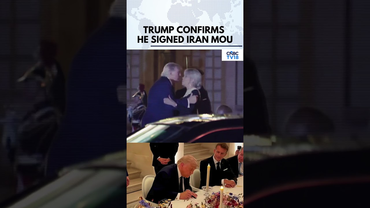 Donald Trump Confirms Signing of Iran Memorandum After Meeting Macron At Versailles |G7 Summit |N18G