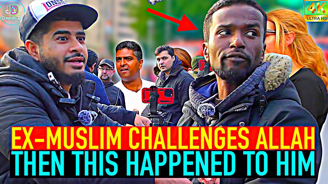 EX-MUSLIM CHALLENGES ALLAH THEN THIS HAPPENED! HAMZA TWIN | SPEAKERS CORNER