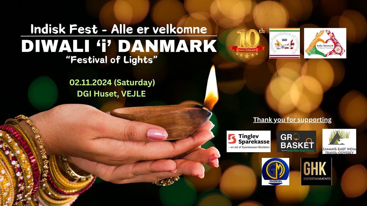 Diwali 'i' Danmark 2024 - Festival of Lights - Indian Association of Denmark