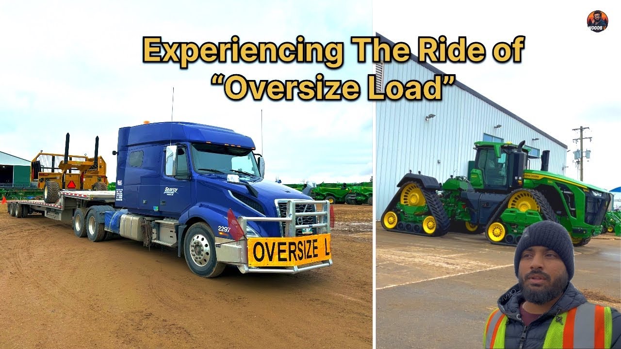 Experiencing the ride of oversize load | Winnipeg 🇨🇦 first snow of the season | 17