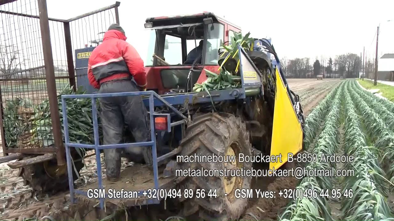 BOUCKAERT PREIMACHINES  standaart preirooier manueel  POIREAU   LEEK   PORREE