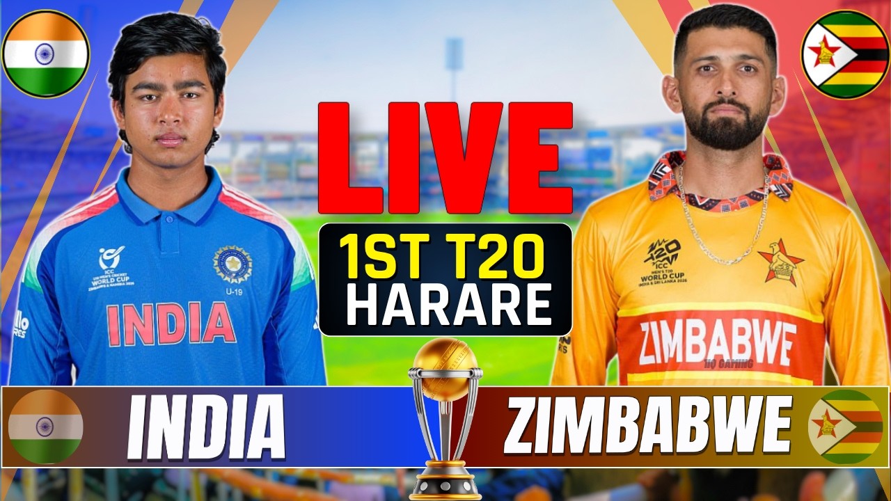 🔴LIVE: India vs Zimbabwe ,1st T20 | Live Cricket Match Today | IND vs ZIM Live