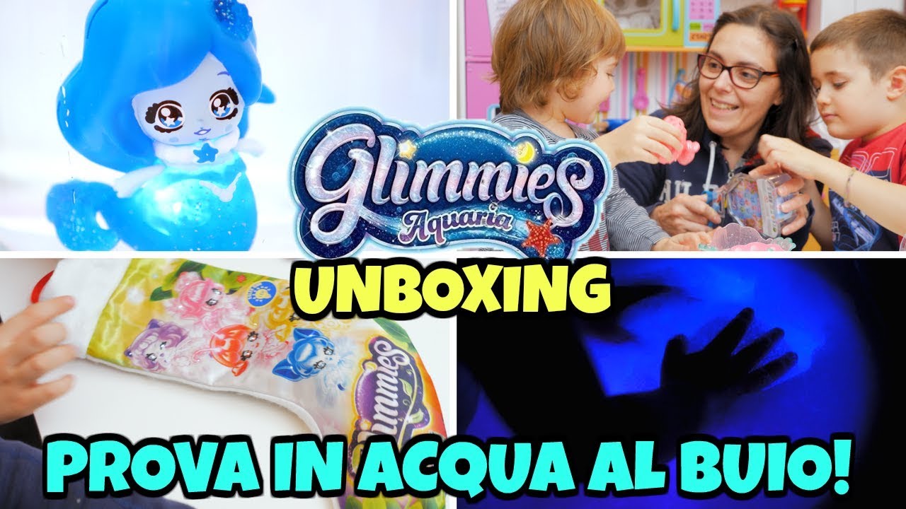 GLIMMIES AQUARIA: prova LUCE in ACQUA, STORIA e CALZE Befana
