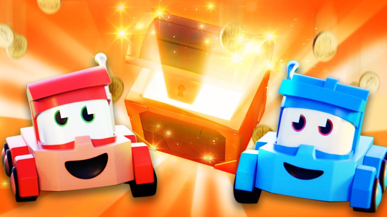Bajki o samochodach dla dzieci - Poszukiwanie Skarbów - Truck Games