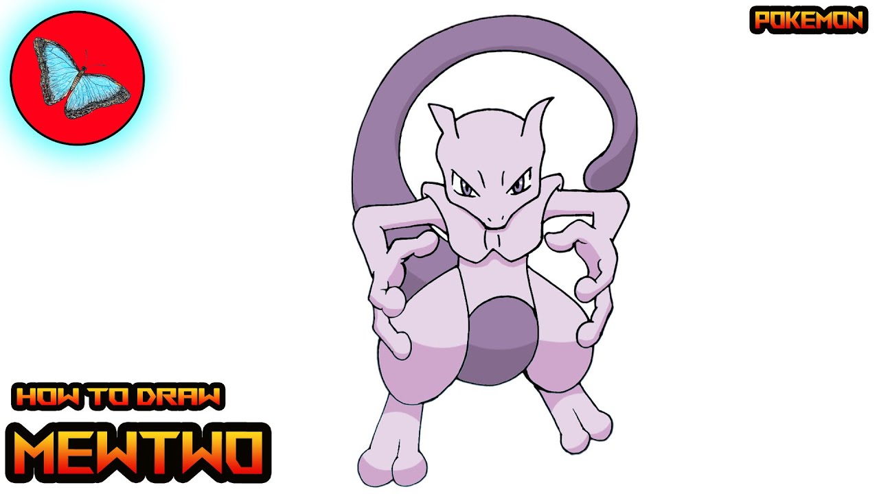 How To Draw Pokemon - Mewtwo
