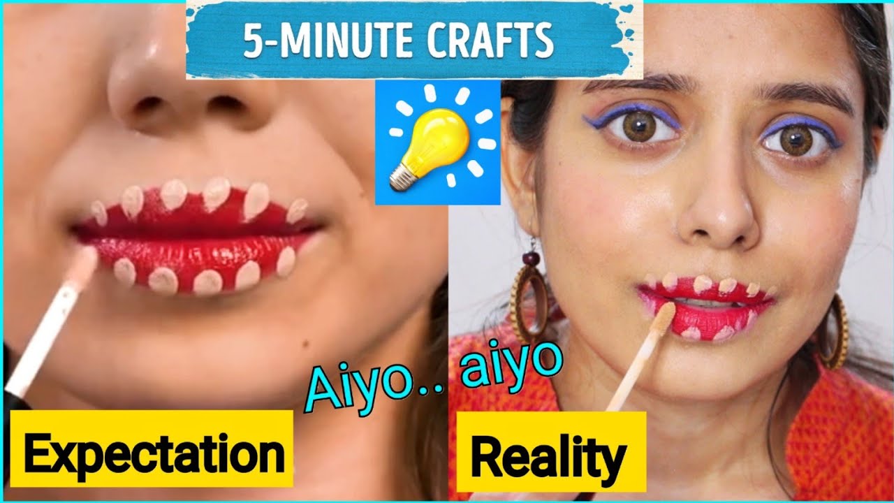 😂 Testing Out 5 Minute Crafts Makeup/Beauty Hacks in Tamil + BLOOPERS