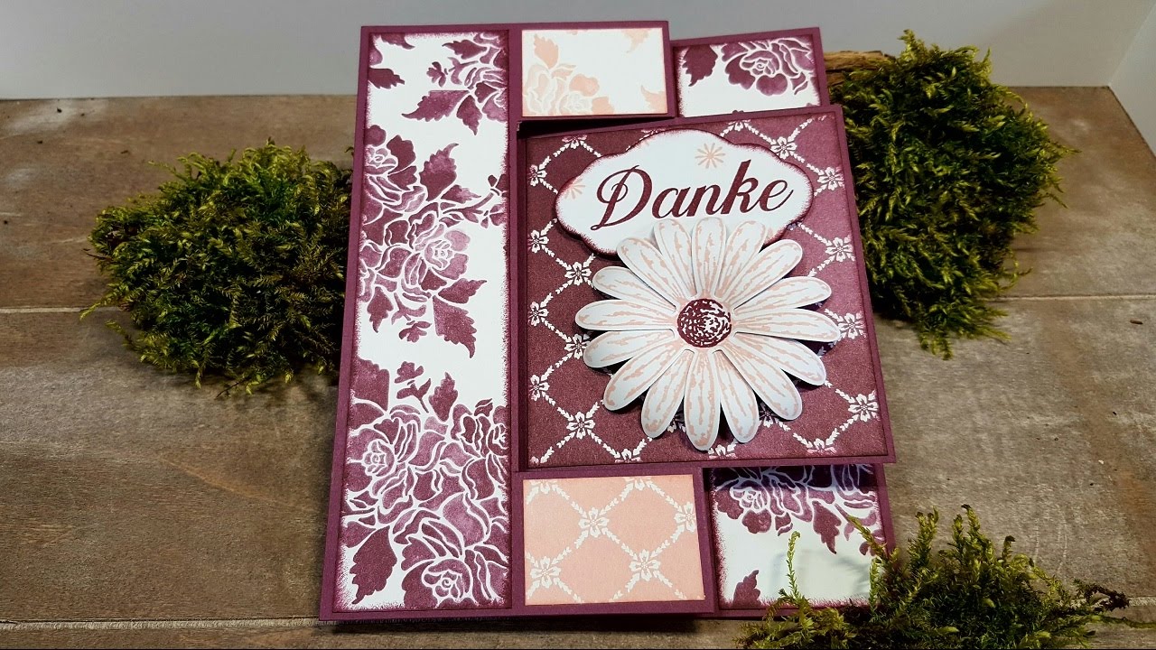 Anleitung: Faltkarte mit Drehteil mit Stampin'Up! Produkten