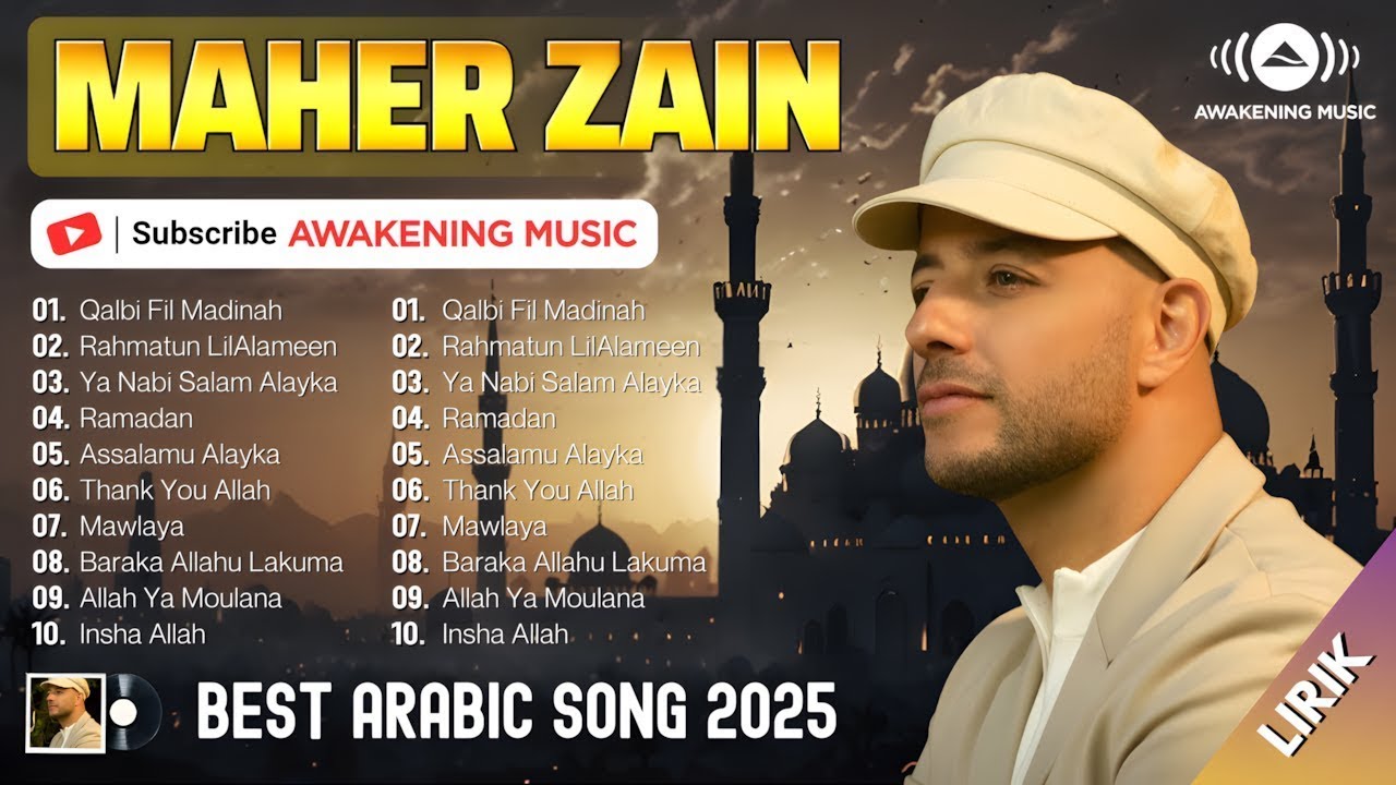 Maher Zain - Best Islamic Songs 2025🎉أجمل أغاني ماهر زين الإسلامية (Video Lyrics)