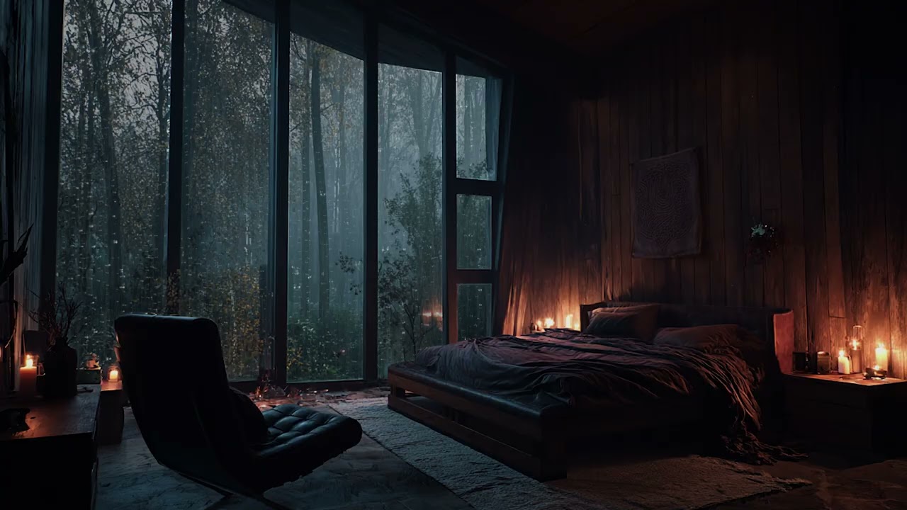 Calm Rain and Dreamy Piano | Deep Sleep Ambience for Relaxation