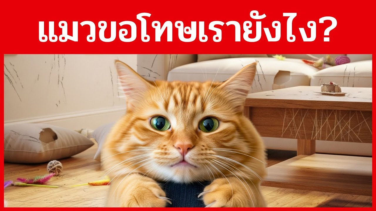 แมวขอโทษมนุษย์ยังไง และเราจะขอโทษแมวยังไงดี?