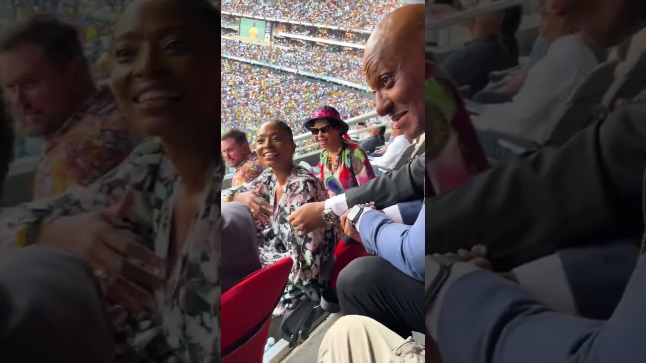 wow 🔥  president cyril ramaphosa  watching a derby #pirates #kaizerchiefs #fnbstadium #shorts