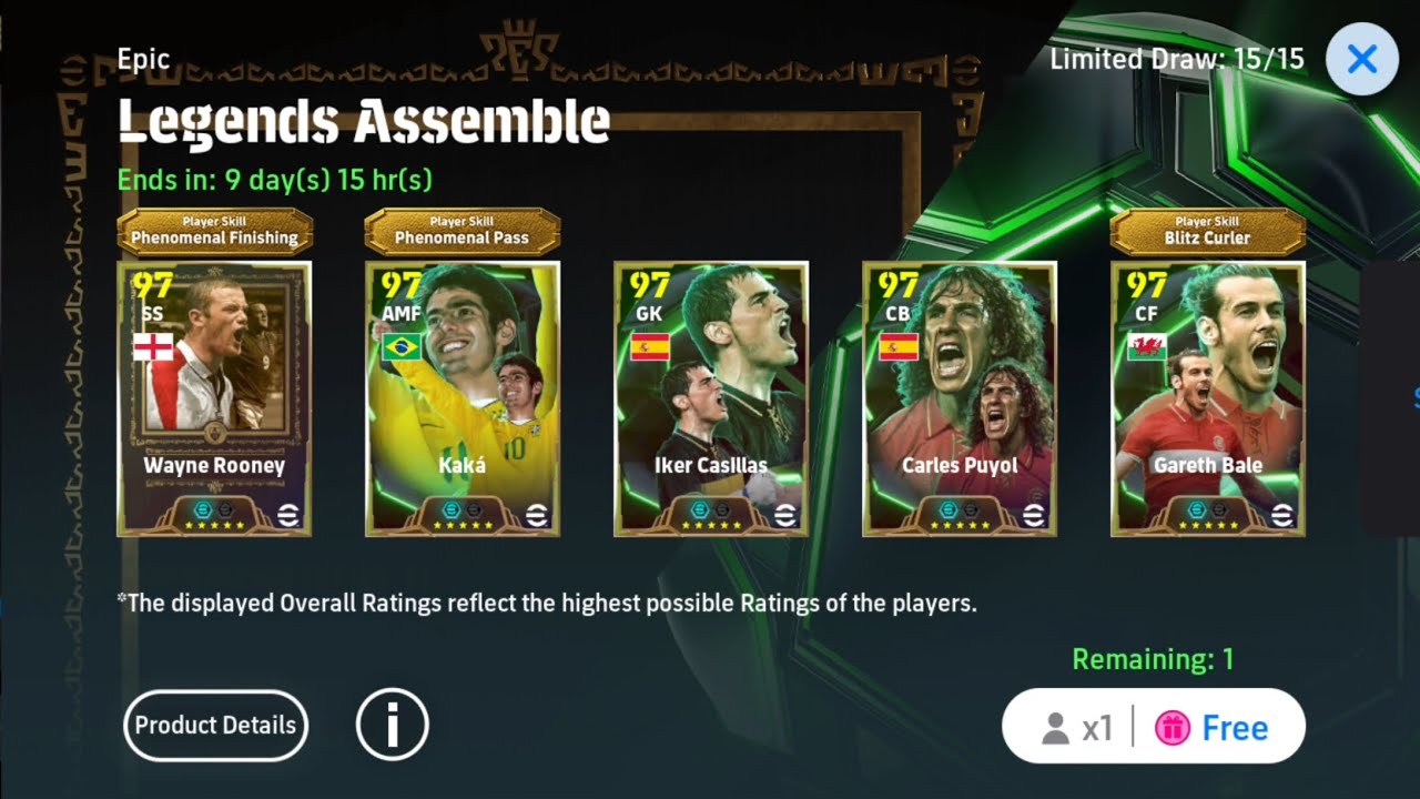 Epic Legends Assemble Free Spin Pack Opening 1X : Happy 30th Anniversary (eFootball 2025 Mobile)