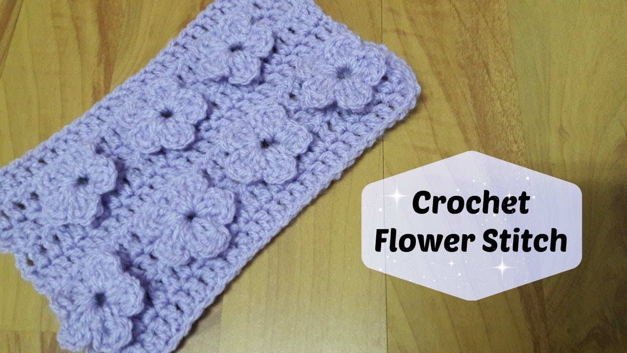 REDO: How to crochet flower stitch? | Crochet With Samra