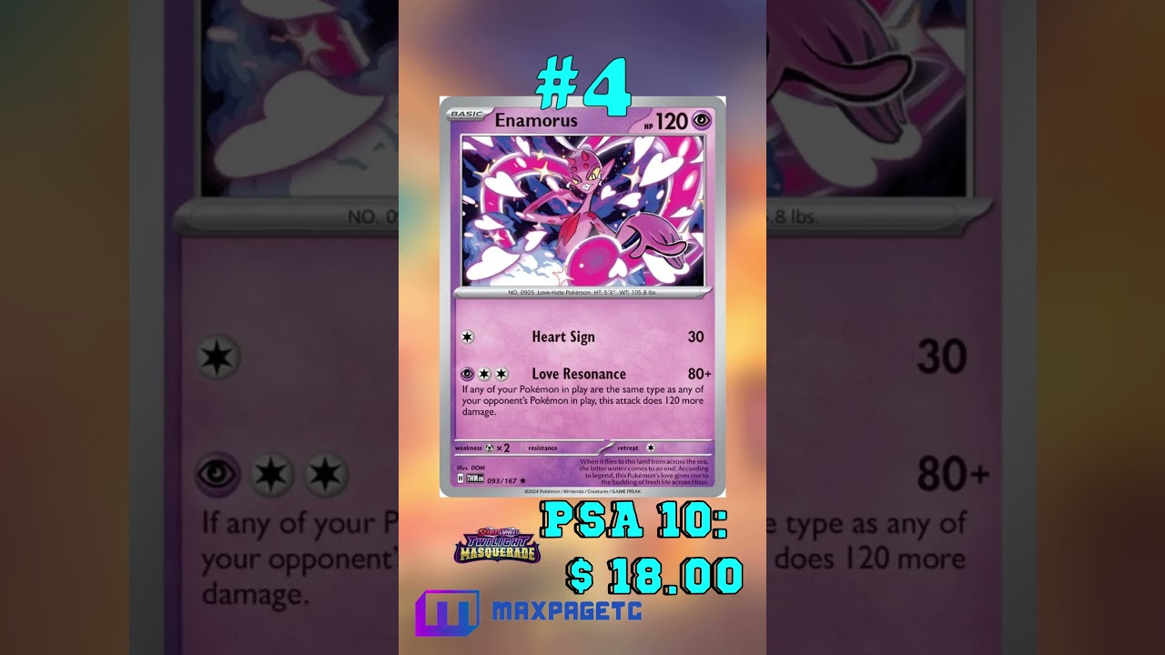 Top 5 Enamorus Pok&eacute;mon Cards #tcg#pok&eacute;mon#enamorus