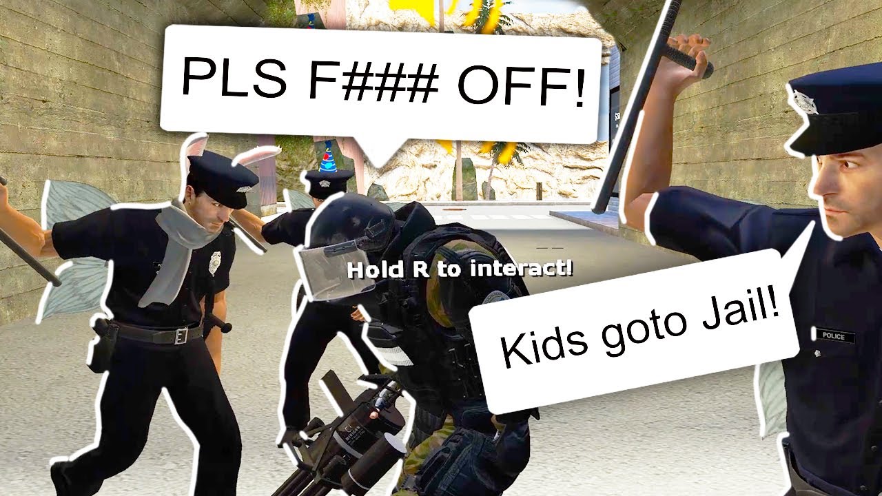 Gmod DarkRP Kids GO TO Jail For DISOBEYING The Law! - Funny Moments