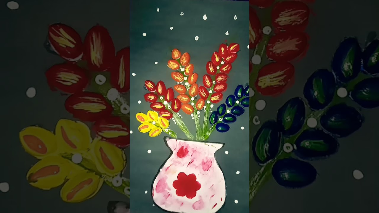 flower pot with pista shell ♥️🥰