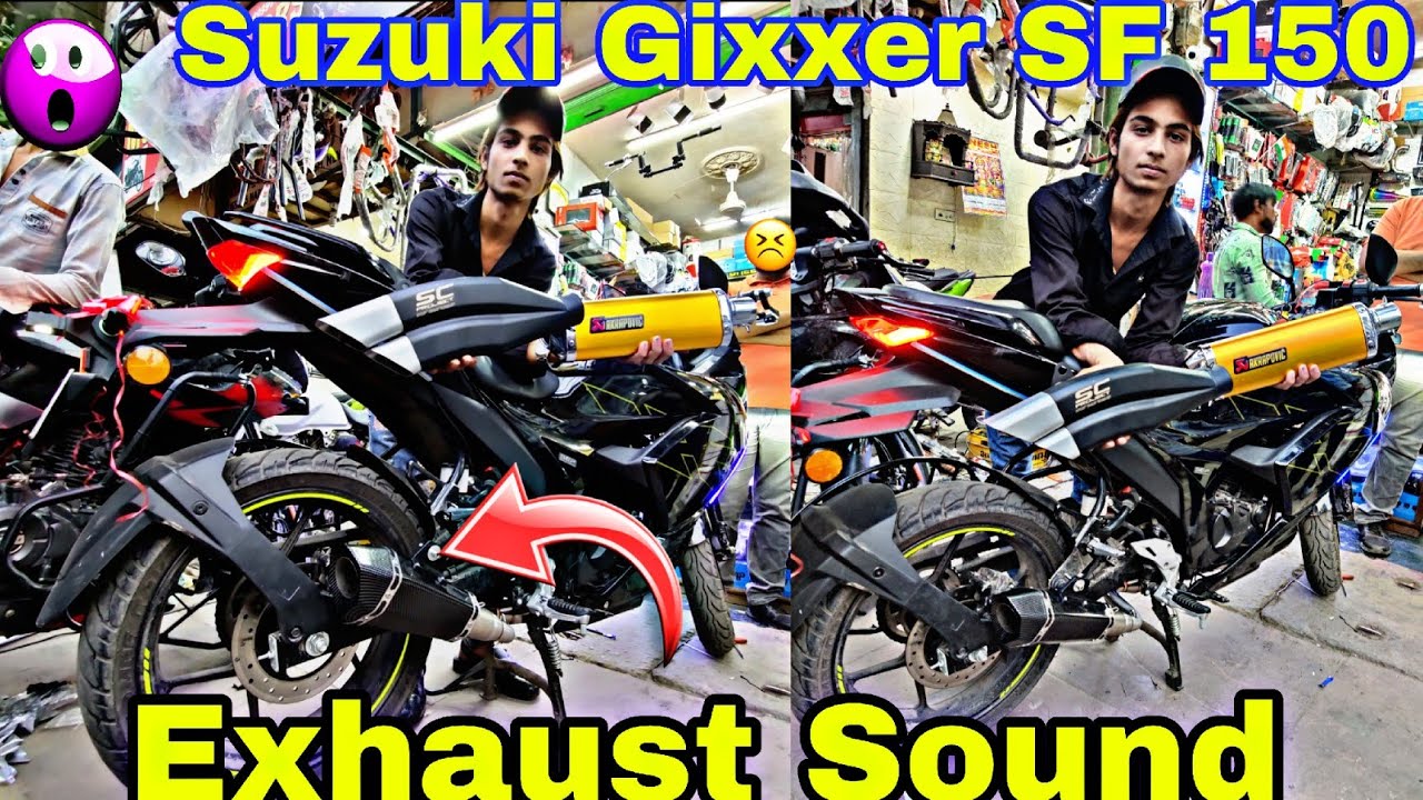 🤯Bassy Exhaust For Suzuki Gixxer sf 150 Suzuki Gixxer sf 150 Exhaust Sound
