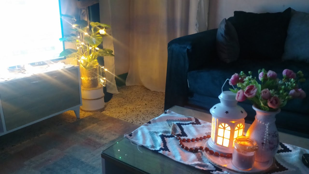 جولة في الريسبشن بعد التجديد و ديكورات رمضان🍃⭐🌜و كل عام و أنتم بخير ❤️🥰