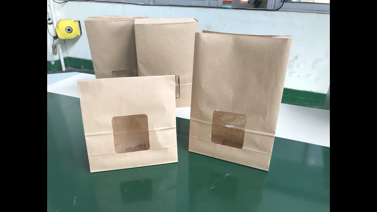 SQUARE BOTTOM PAPER BAG MACHINE WITH WINDOW