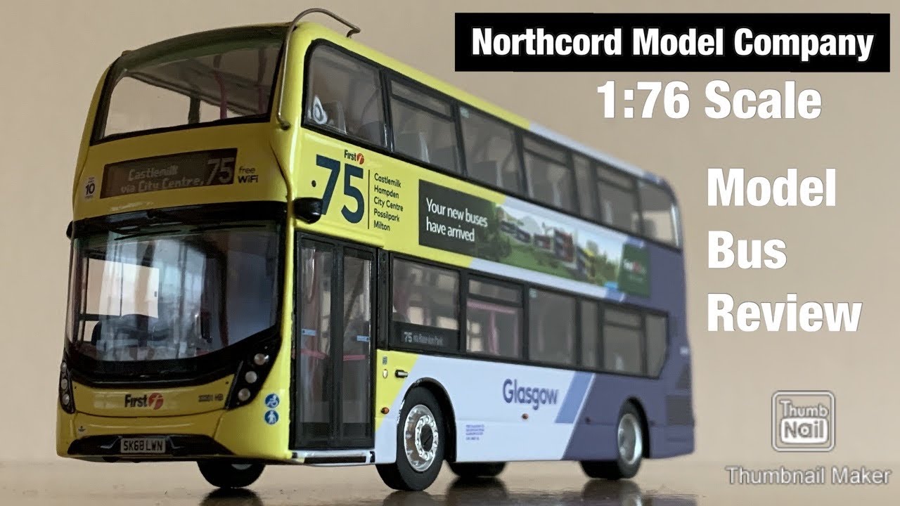 Northcord Model Company 1:76 Scale First Glasgow Enviro400MMC (UKBUS 6514) Model Bus Review
