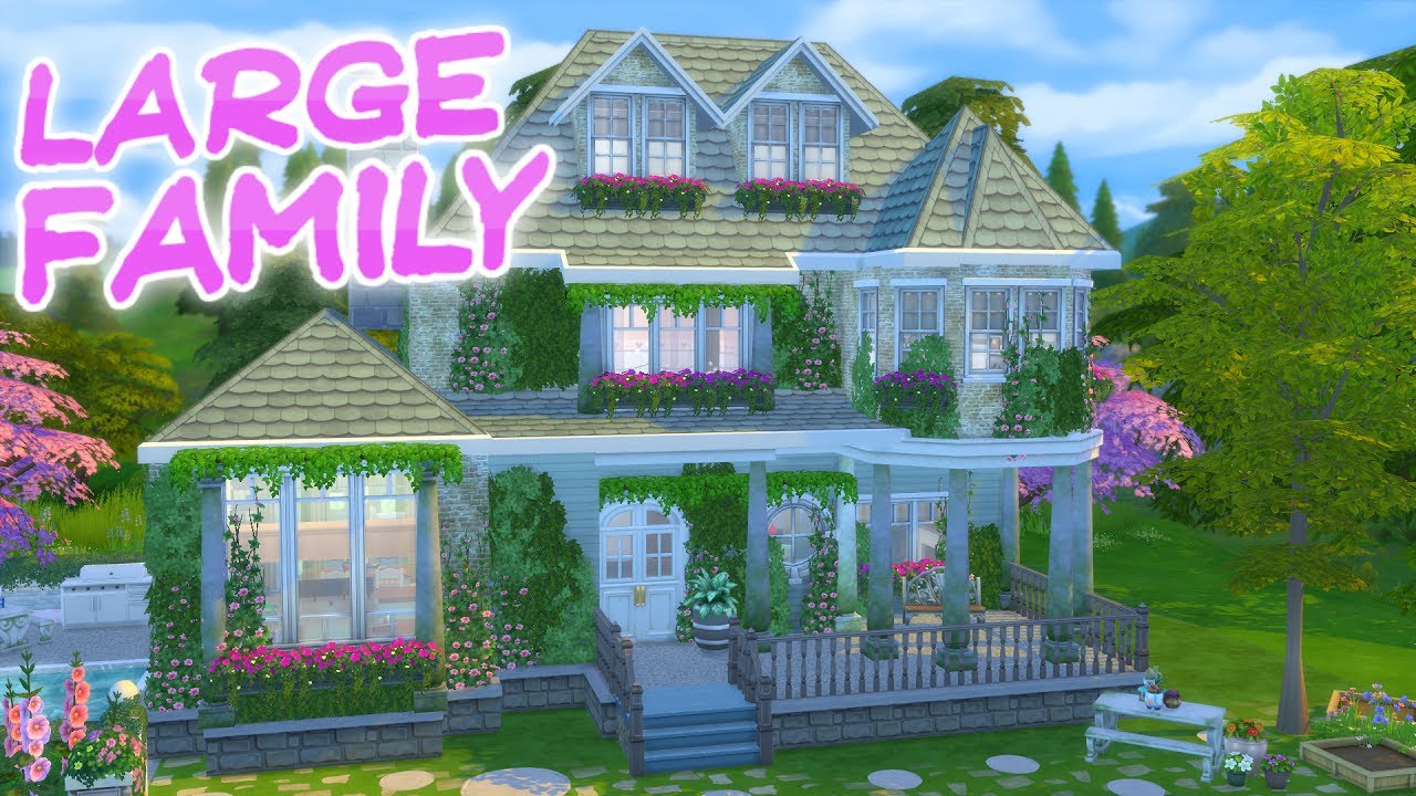 The Sims 4: Parenthood LARGE FAMILY HOME | Speed Build
