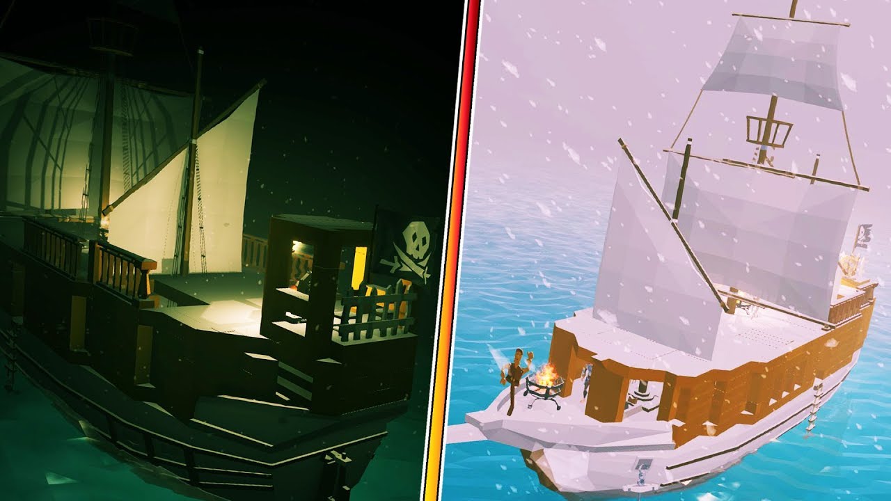 LOST IN A SNOW STORM AT SEA! (Ylands Gameplay Roleplay) Multiplayer Gameplay & User Creations
