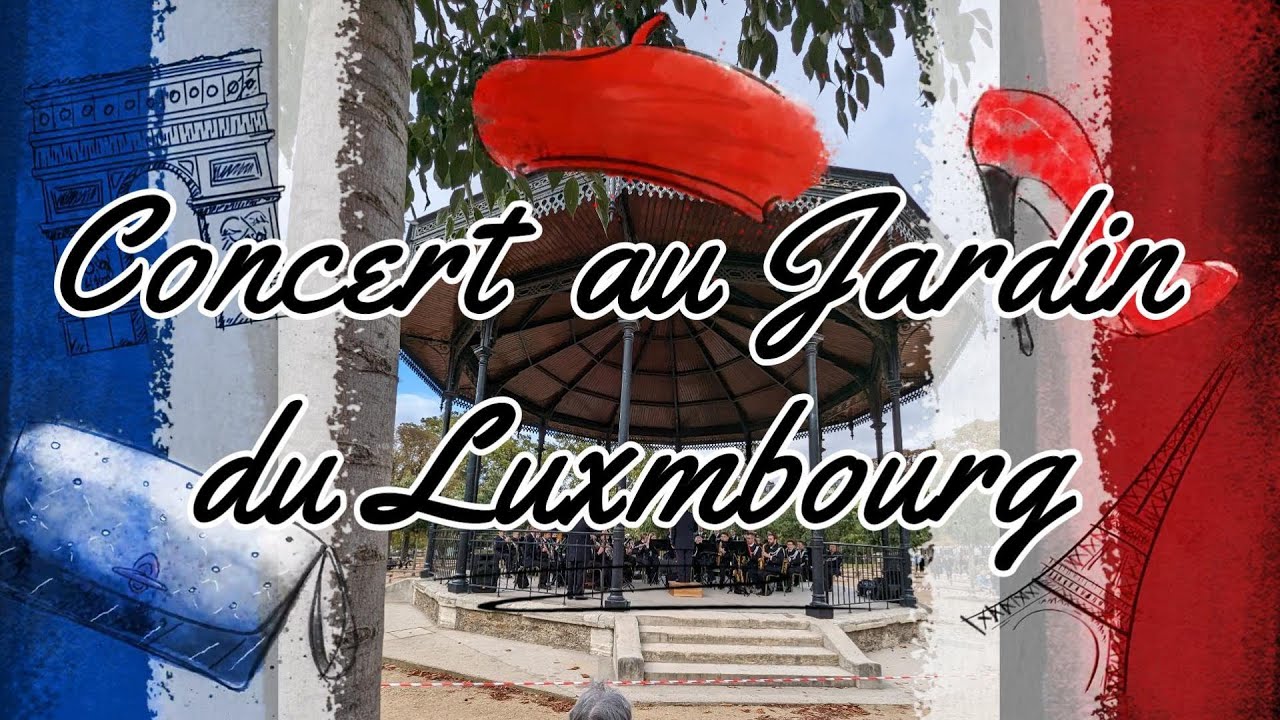 Concert sur le kiosque du jardin du Luxembourg à Paris le 14 octobre 2023