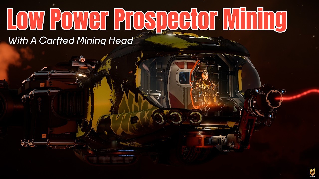 Low Power Prospector Mining Test With A Crafted Mining Head | Star Citizen Mining 4.8.3