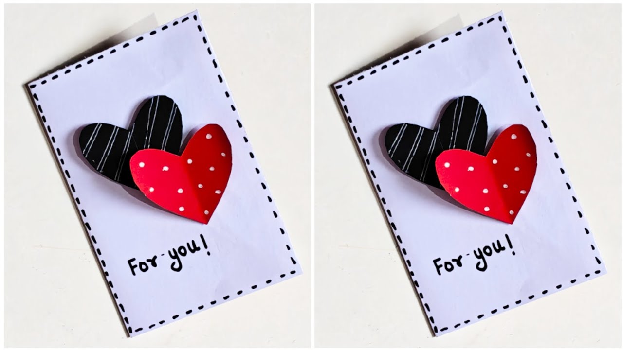 Happy valentine's day card / easy valentine's day greeting card / diy valentine's day card making 💞