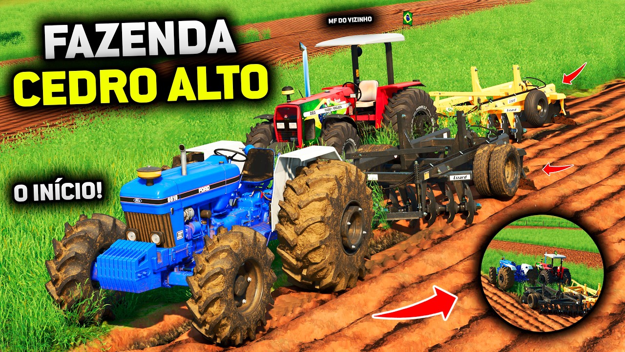 O INICIO DA FAZENDA CEDRO ALTO - FARMING SIMULATOR 25 - EP 1 (INÍCIO GAMEPLAY PT-BR)